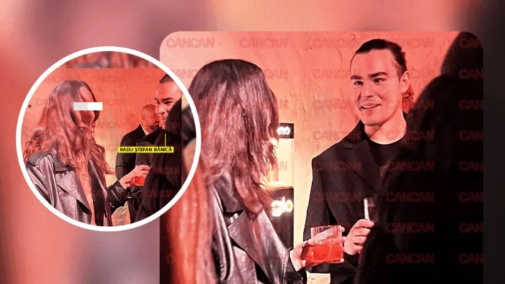 Radu Ștefan Bănică, numai un zâmbet în compania unei domnișoare la petrecere