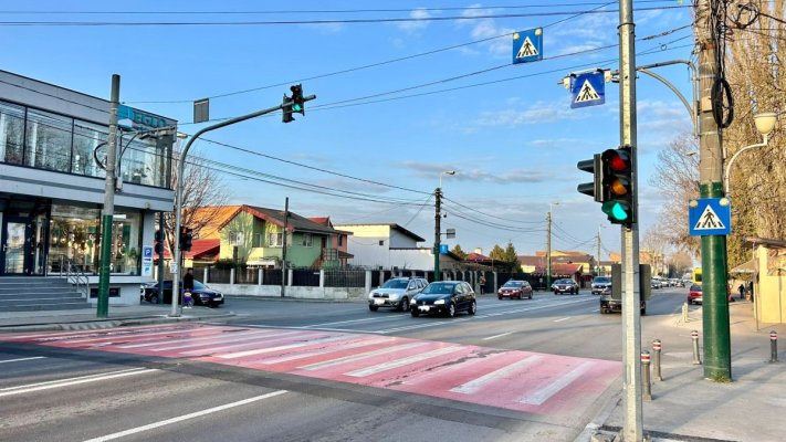Sistem modern de semaforizare la trecerea de pietoni de pe bulevardul I.C. Brătianu