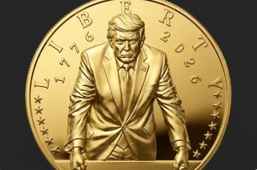 Trezoreria americana da unda verde baterii unei monede de aur cu efigia lui Donald Trump, cu ocazia marcarii a 250 de ani de la infiintarea SUA