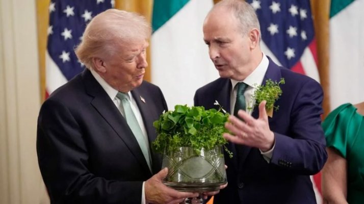Președintele irlandez îl înfruntă elegant pe Donald Trump la Casa Albă