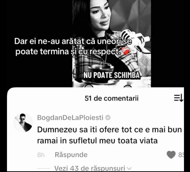 Prima reactie a lui Bogdan de la Ploiesti dupa dezvaluirile Cristinei Pucean. Ce mesaj i-a transmis