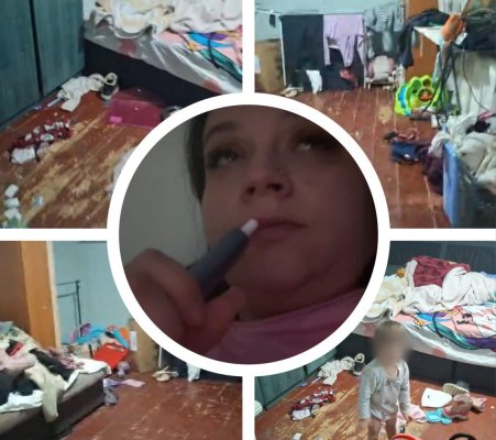 O mamă din Constanța își neglijează și amenință copiii cu bătaia, în timp ce face live pe Tik Tok. Video