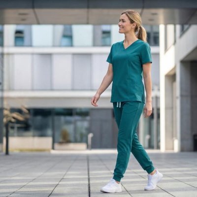  Ghid pe materiale: De ce unele uniforme medicale țin de cald, iar altele te lasă să respiri?