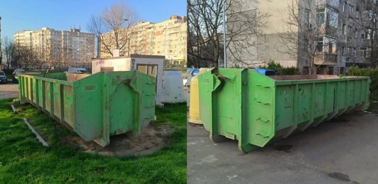Containere speciale pentru deșeuri voluminoase, amplasate temporar în cartierele Inel II și Poarta 6
