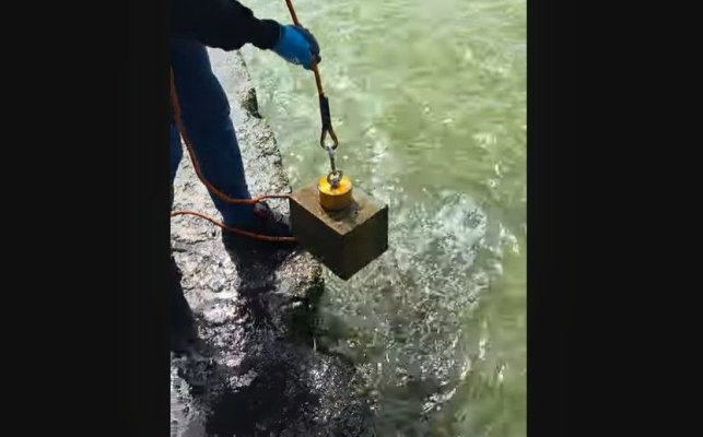 „Comori“ ascunse și scoase la suprafață în lacul Tăbăcărie: Ce au găsit vânătorii de chilipiruri pe fundul apei? Video 