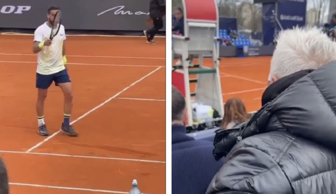 Spectacol marca Șumudică la Țiriac Open. Antrenorul a țipat din tribune: 'Prietene, joacă tenis, nu vorbi!'