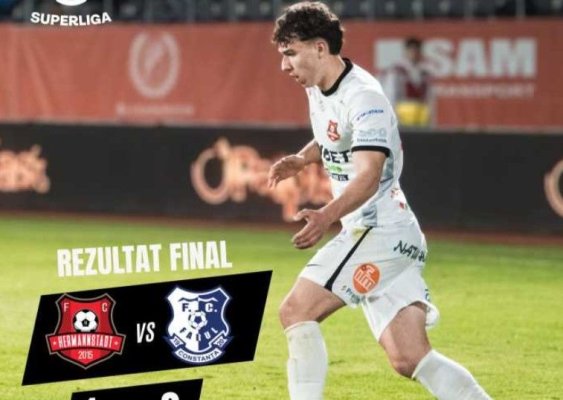 Superliga: Hermannstadt a învins Farul in extremis, cu gol în minutul 90+2