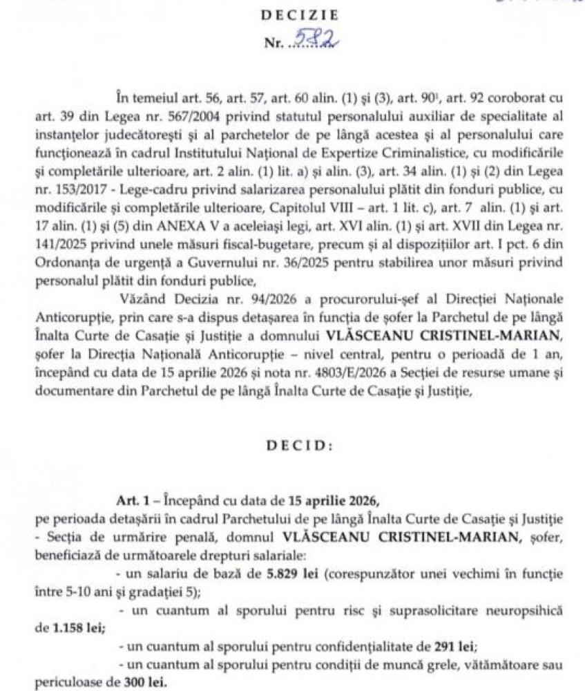 Voineag stia ca va fi numit adjunct al procurorului general: si-a detasat soferul de la DNA la Parchetul General Voineag stia ca va fi numit adjunct al procurorului general: si-a detasat soferul de la DNA la Parchetul General