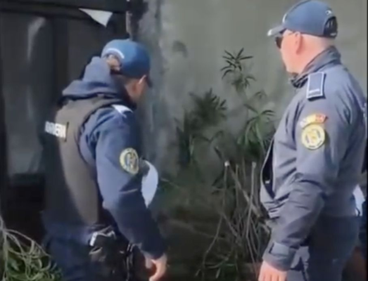 O femeie a fost salvată din flăcări de un jandarm și un polițist aflați în patrulă. Video