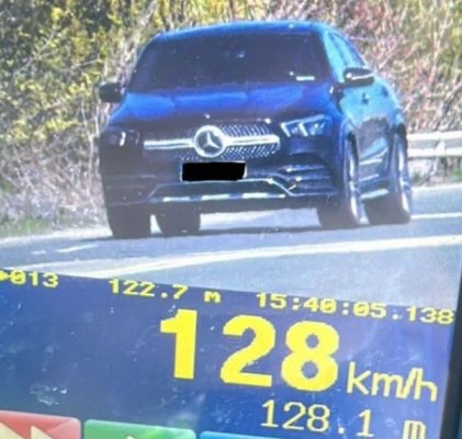 Inconștientă la volan! Șofer prins cu 128 de km/h, pe drumul dintre Lumina și Năvodari