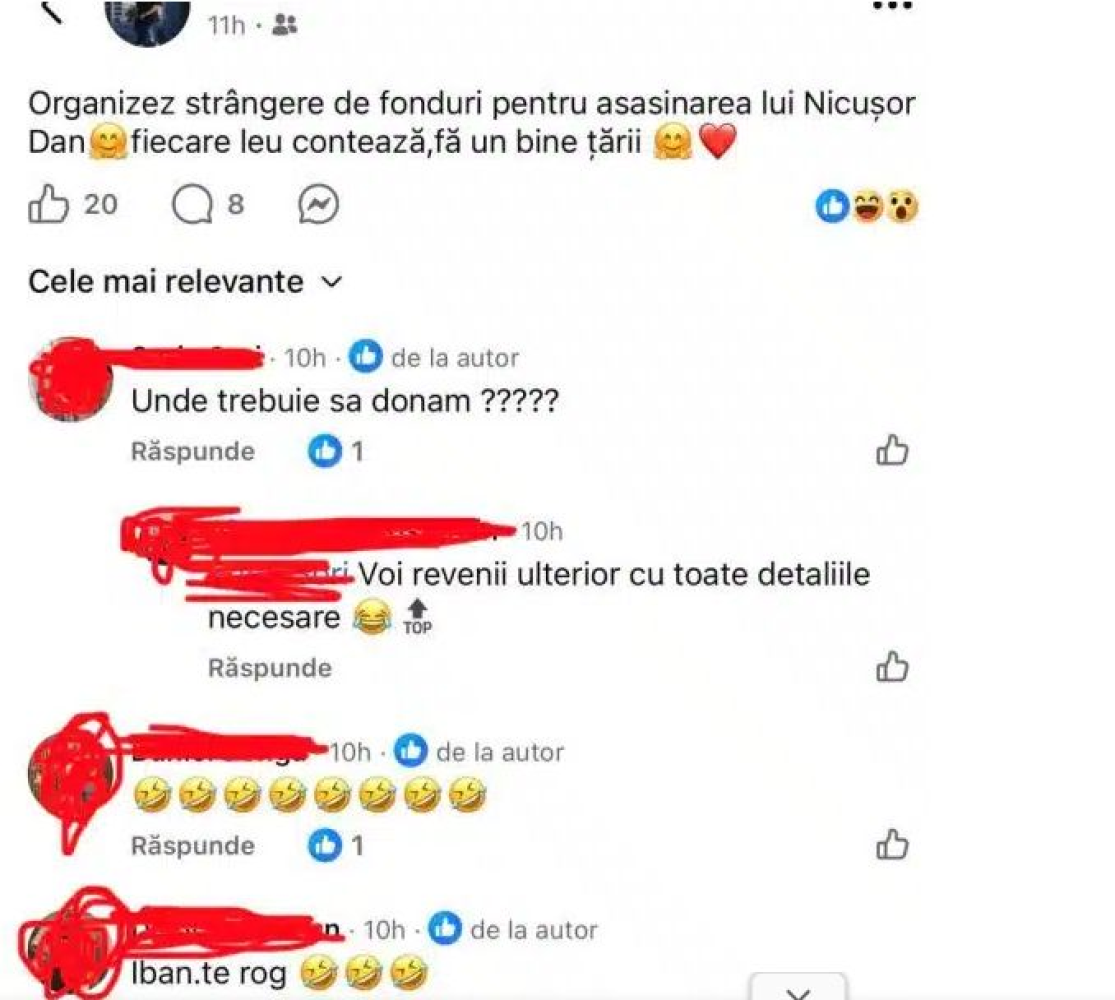 Ancheta in Timisoara, dupa o postare online care incita la asasinarea presedintelui Nicusor Dan Ancheta in Timisoara, dupa o postare online care incita la asasinarea presedintelui Nicusor Dan