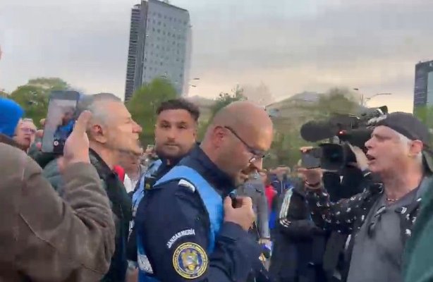 Radu Berceanu și Marian Ceaușescu, la un pas de bătaie în Piața Victoriei: „Ce am furat, mă?“. Video