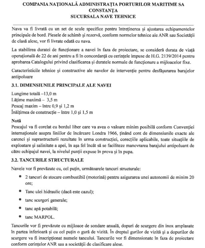 Licitatia pentru construirea a doua nave, de 10 mil. de lei, in Portul Constanta, s-a anulat. Vezi ce firme au depus oferte Licitatia pentru construirea a doua nave, de 10 mil. de lei, in Portul Constanta, s-a anulat. Vezi ce firme au depus oferte