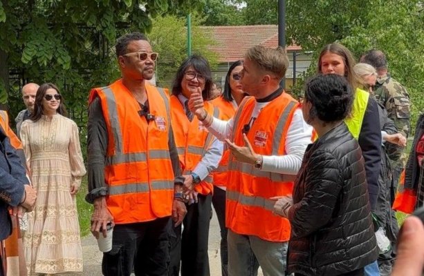 Actorul american Cuba Gooding Jr. a fost prezent pe şantierul noii clinici psihiatrice pentru copii şi adolescenţi