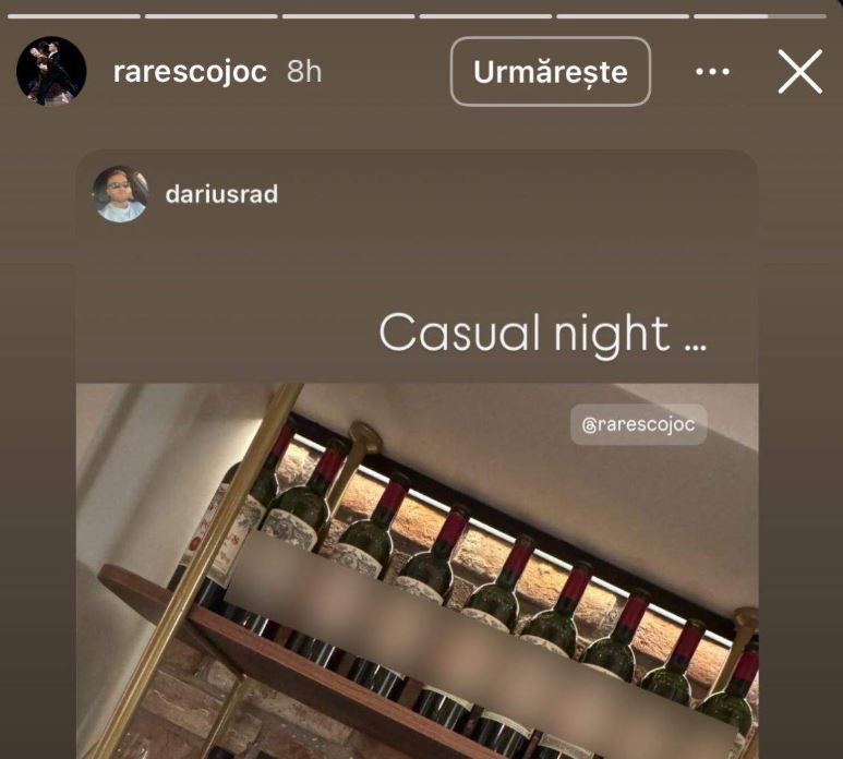 Ce facea Rares Cojoc in timp ce Andreea Popescu petrecea cu fetele. Campionul nu se lasa mai prejos