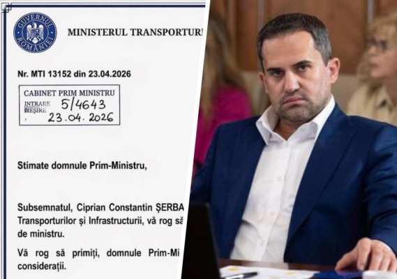  Demisia ex-ministrului Ciprian Șerban, de la Transporturi, a deraiat gramatical