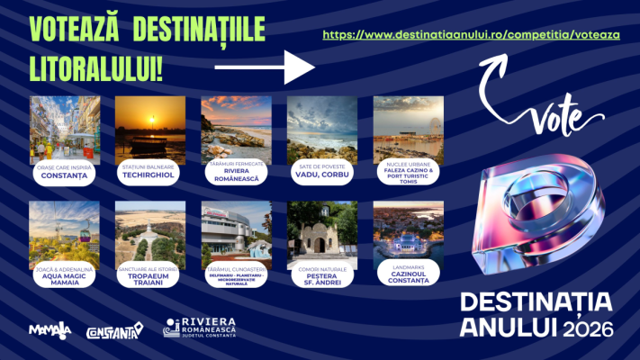 Mai sunt doar 3 zile în care poți vota destinațiile litoralului în „Destinația Anului 2026”
