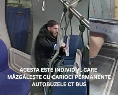 L-a văzut cineva?! Un bărbat din Constanța vandalizează autobuzele CT BUS. Video