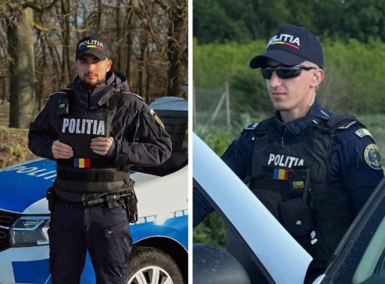 Ei sunt polițiștii care au fugărit peste un kilometru un șofer drogat, la ieșirea din Nicolae Bălcescu