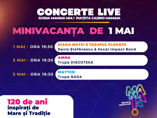 Valuri de distracție la Mamaia în Minivacanța de 1 Mai 2026. Se dă startul unui sezon estival spectaculos!