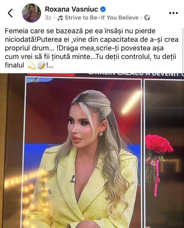 Ce spunea Roxana Vasniuc inainte sa se afle despre despartire. Ce a dat-o de gol