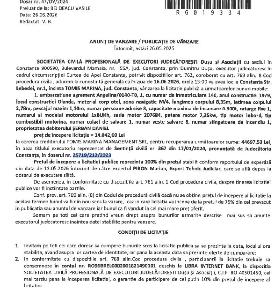 Tomis Marina Management executa proprietarii de ambarcatiuni acostate in Portul Turistic Tomis. Vezi de ce! Video Tomis Marina Management executa proprietarii de ambarcatiuni acostate in Portul Turistic Tomis. Vezi de ce! Video