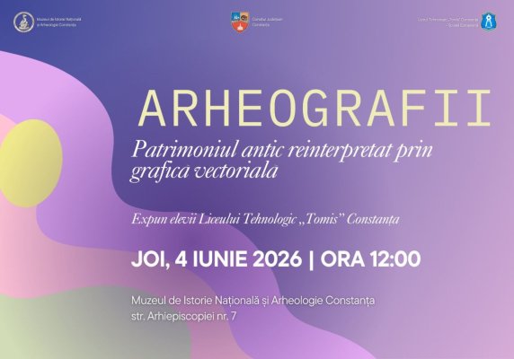 Muzeul de Istorie Constanța va fi gazda expoziției „Arheografii. Patrimoniul antic reinterpretat prin grafică vectorială”