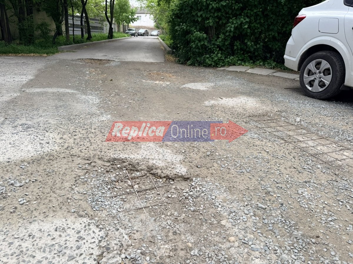 Aleea Voinicului, din Tomis Nord, o ulita cu gropi adanci si cu asfaltul distrus. Video  