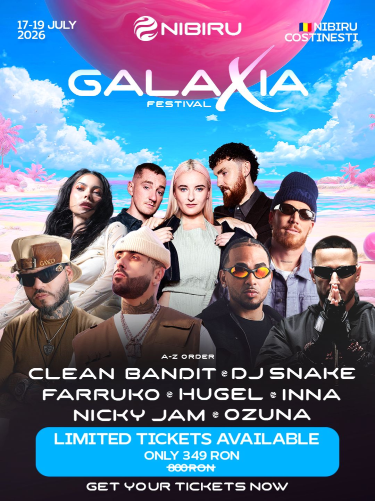 Farruko si DJ Snake se alatura lineup-ului GALAXIA - Trei zile de ritm latin, pop global si energie de festival, la NIBIRU Farruko si DJ Snake se alatura lineup-ului GALAXIA - Trei zile de ritm latin, pop global si energie de festival, la NIBIRU