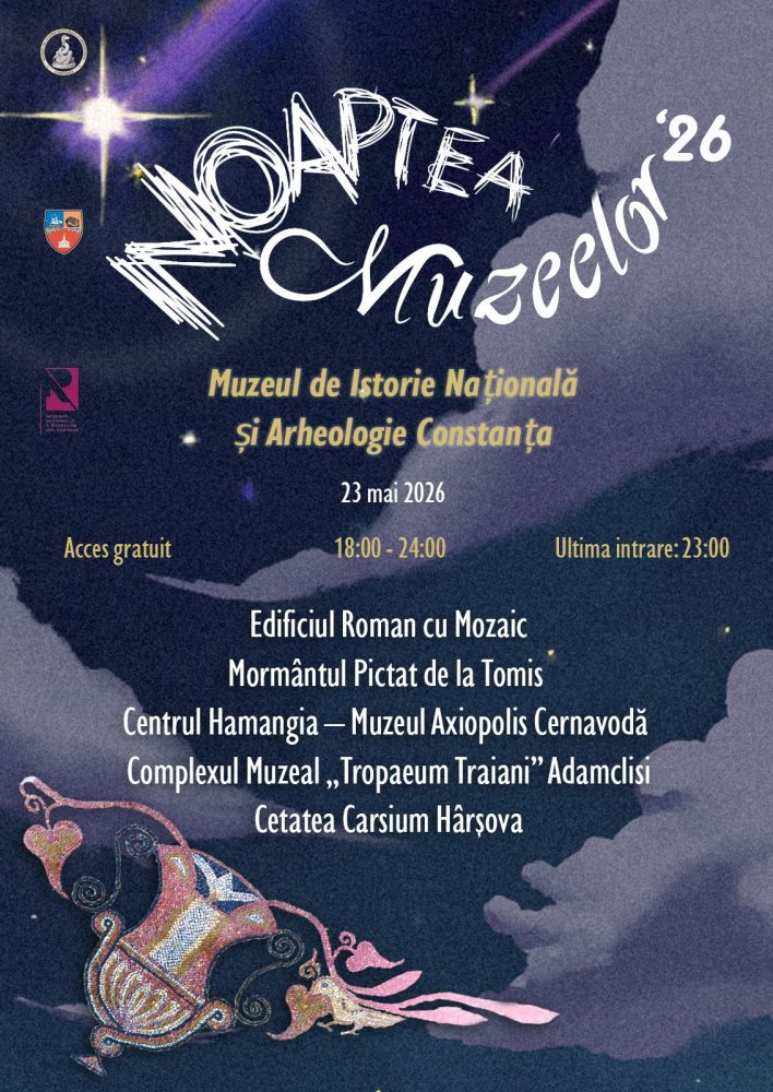 Noaptea Muzeelor 2026. Sub lumina serii, patrimoniul arheologic isi spune povestea Noaptea Muzeelor 2026. Sub lumina serii, patrimoniul arheologic isi spune povestea
