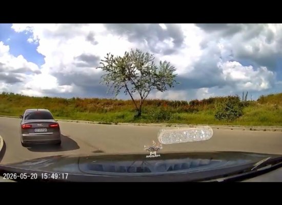 Pericol la intrarea în Constanța: o fracțiune de secundă a lipsit până la o tragedie. Video