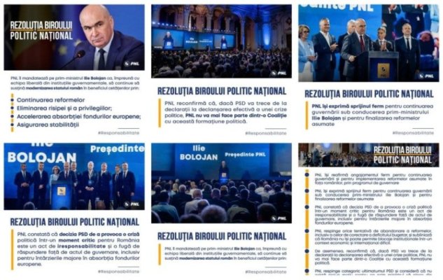 PNL cere aleșilor locali postări pro-Bolojan și dovada cu link, în contextul moțiunii de cenzură împotriva Guvernului