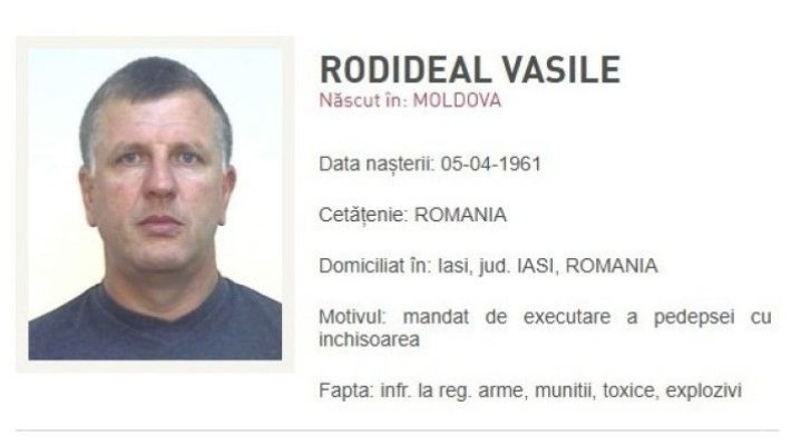 Vasile Rodideal, unul dintre cei mai căutați infractori aflați pe lista Most Wanted, a fost predat României de Rusia