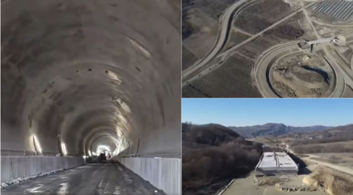Prima trecere cu mașina prin Tunelul Robești de pe A1 Sibiu – Pitești: Cum arată noul tunel