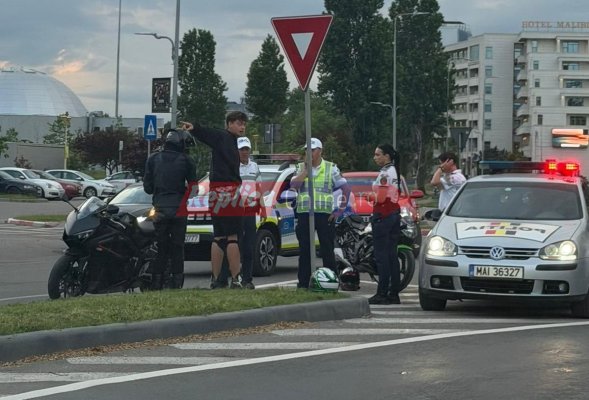 O minoră a ajuns la spital, după ce a căzut de pe motocicletă, pe bulevardul Mamaia