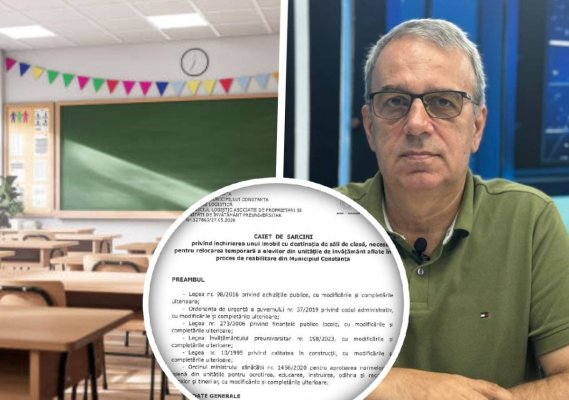 Primăria Constanța caută spații pentru relocarea elevilor din școlile aflate în reabilitare 