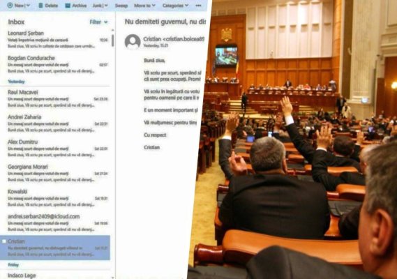 Parlamentarii constănțeni, bombardați cu mesaje și mailuri prin care li se cere să nu voteze moțiunea 