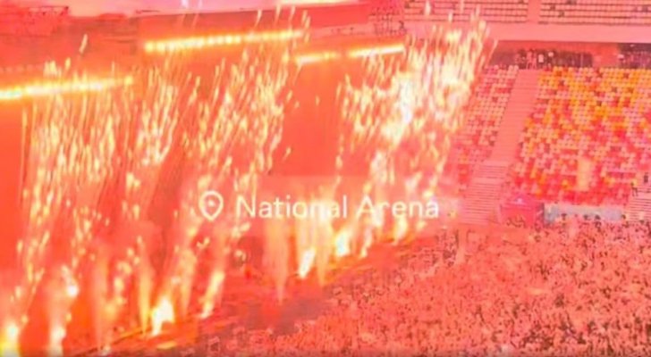 A luat foc scena în timpul concertului lui Max Korzh în urma unui moment pirotehnic