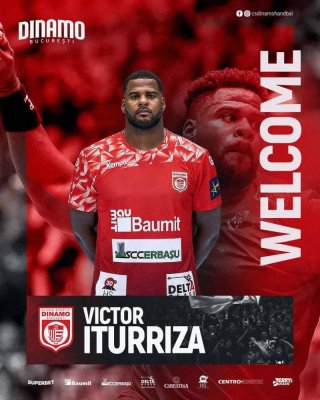 Handbal masculin: Pivotul portughez Victor Iturriza, noul jucător al campioanei Dinamo Bucureşti