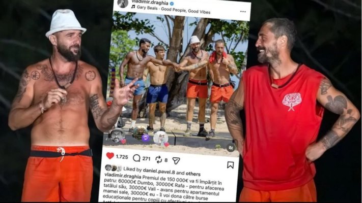 Dumbo îi răspunde lui Vladimir Drăghia, după ce i-a cerut 30.000€ din marele premiu de 150.000€ câștigat la Desafio: Aventura