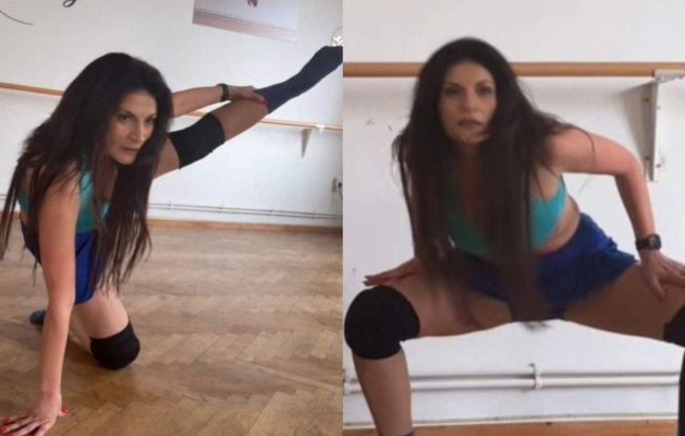 Ioana Ginghină, noi imagini incendiare din sala de dans. Cât de bine se mișcă actrița