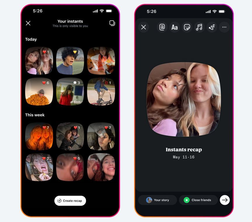 Instagram a lansat Instants, o functie de &bdquo;partajare autentica&bdquo;
