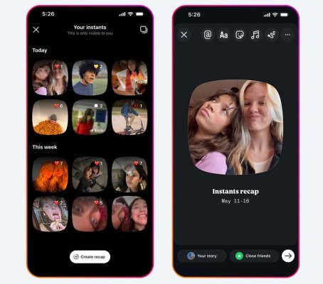 Instagram a lansat Instants, o funcţie de „partajare autentică„