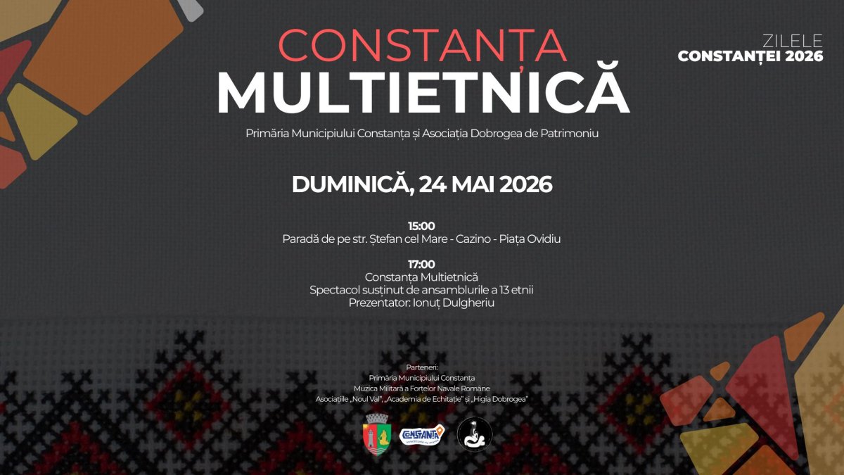 13 etnii participa, anul acesta, la evenimentul cultural „Constanta Multietnica” 13 etnii participa, anul acesta, la evenimentul cultural „Constanta Multietnica”