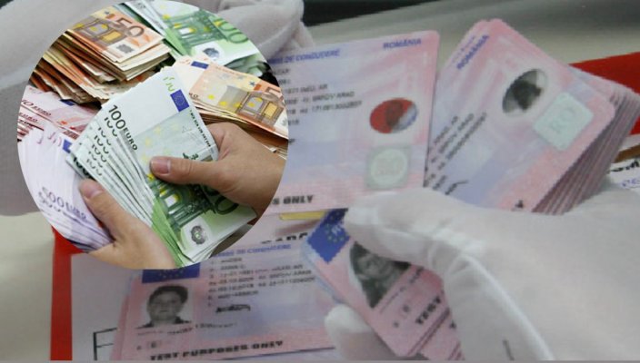 Dacă nu ai permis de conducere... poți să cumperi unul de pe internet... cu 600 de euro