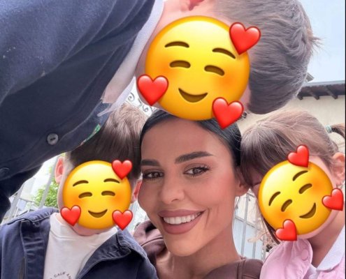 Andreea Popescu și copiii ei, revedere emoționantă! Influencerița e în culmea fericirii