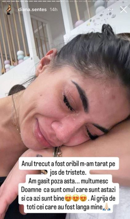 Diana Sentes, imagine emotionanta! A aratat cum era dupa ce a clacat din cauza despartirii de iubitul milionar