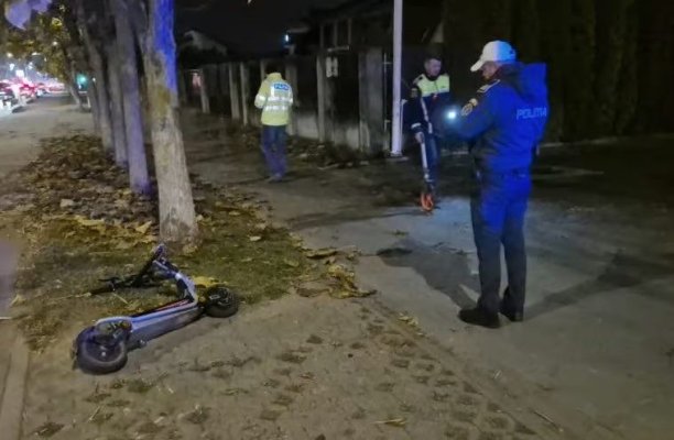 Un bărbat mort de beat a ajuns la spital, după ce a căzut de pe o trotinetă electrică, la Murfatlar