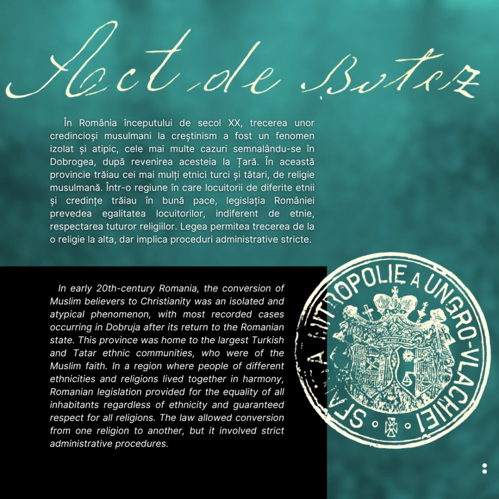 Povestea fascinanta a lui Nure Muredin, musulmanul din Dobrogea care s-a convertit la crestinism