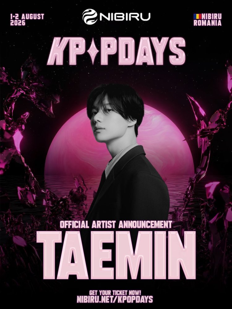 TAEMIN, unul dintre cele mai mari nume ale K-pop-ului mondial, confirmat la K-POP Days NIBIRU TAEMIN, unul dintre cele mai mari nume ale K-pop-ului mondial, confirmat la K-POP Days NIBIRU